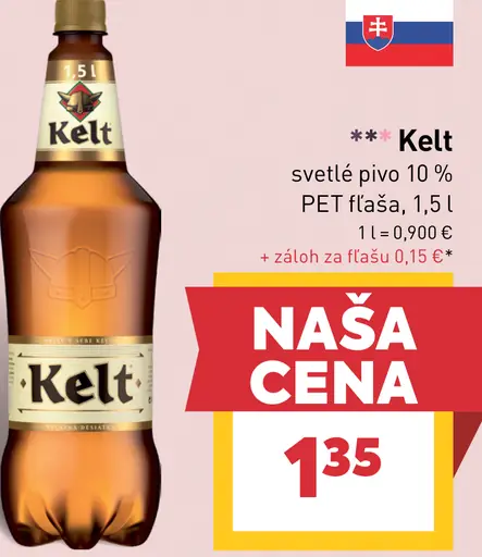 Kelt svetlé pivo