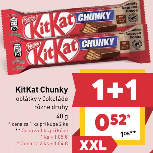 KitKat Chunky oblátky v čokoláde