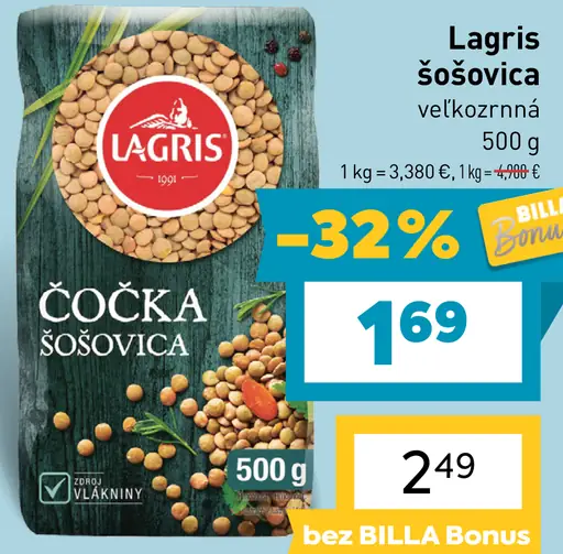 Lagris Šošovica veľkozrnná