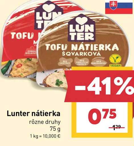Lunter nátierka