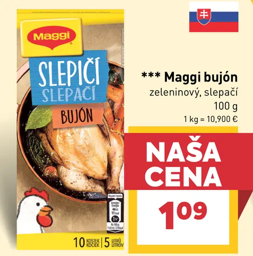 Maggi bujón slepačí, zeleninový