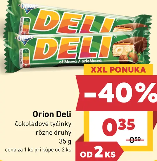 Orion Deli čokoládové tyčinky