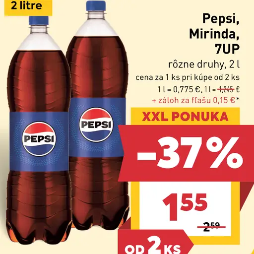 Pepsi, Mirinda a 7UP – rôzne druhy