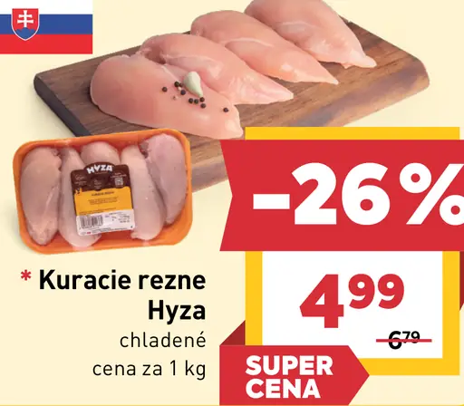 Kuracie rezne Hyza chladené