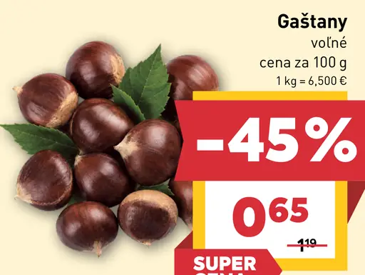 Gaštany voľné