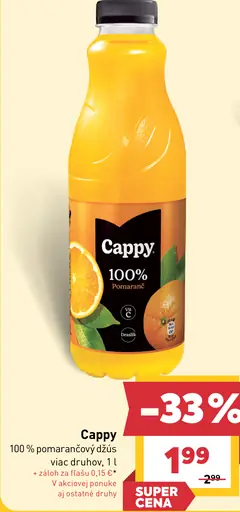 Cappy 100% džús pomaranč