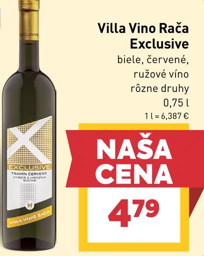 Villa Vino Rača Exclusive biele víno