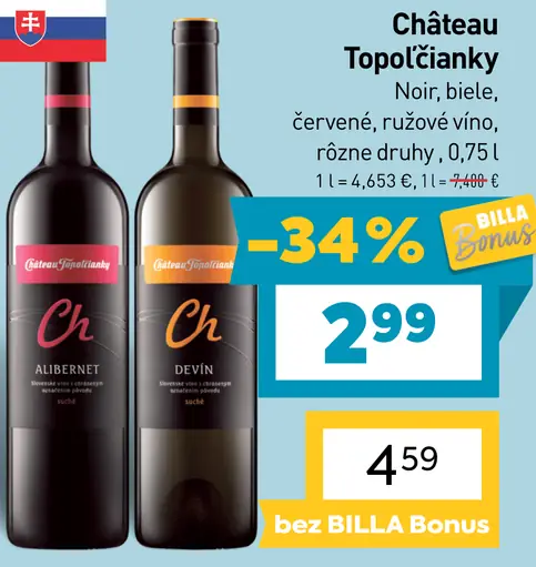 Château Topoľčianky biele víno
