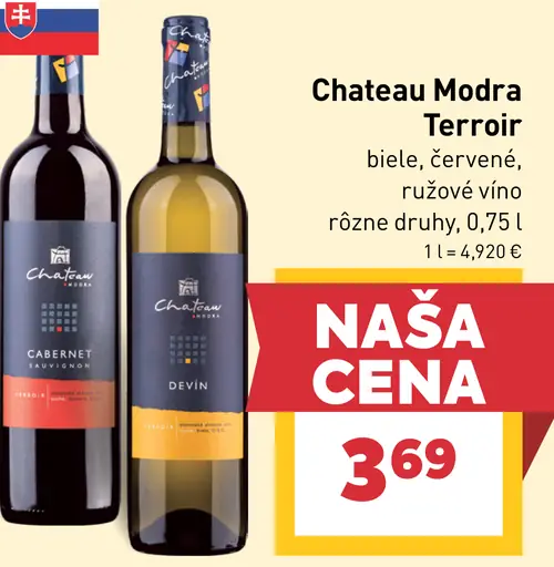 Chateau Modra Terroir Devín víno biele