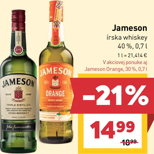 Jameson Irish Whiskey