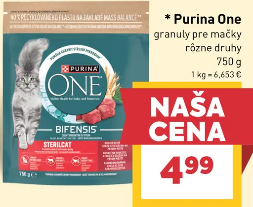 Purina One granuly pre mačky