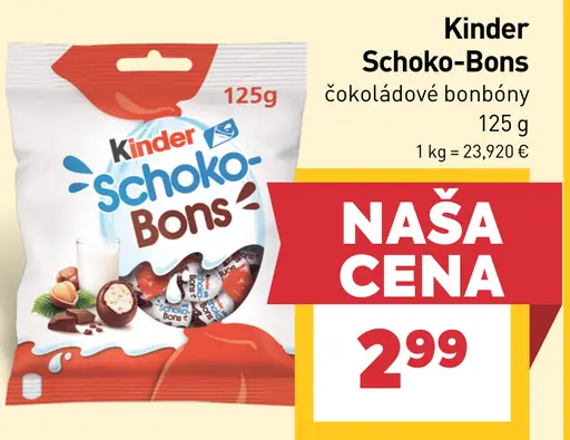 Kinder Schoko-Bons čokoládové bonbóny