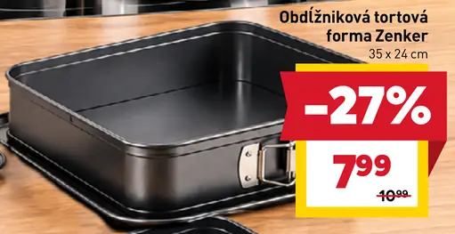 Obdĺžniková tortová forma Zenker