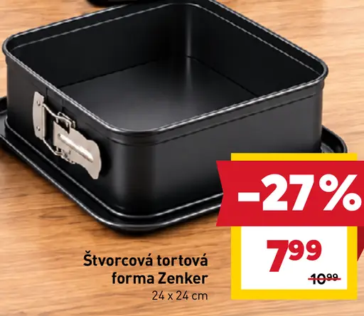 Štvorcová tortová forma Zenker