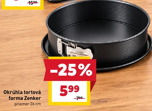 Okrúhla tortová forma Zenker, priemer 26 cm