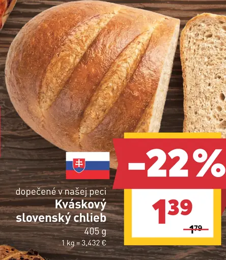 Kváskový slovenský chlieb