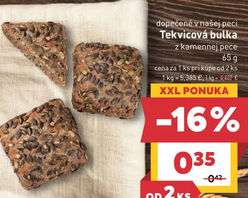 Tekvicová bulka z kamennej pece