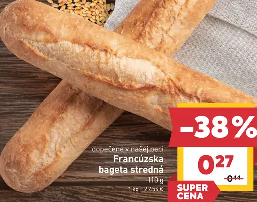 Francúzska bageta stredná