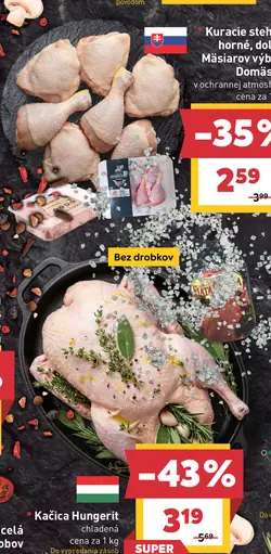Kuracie stehná horné a dolné Domaško
