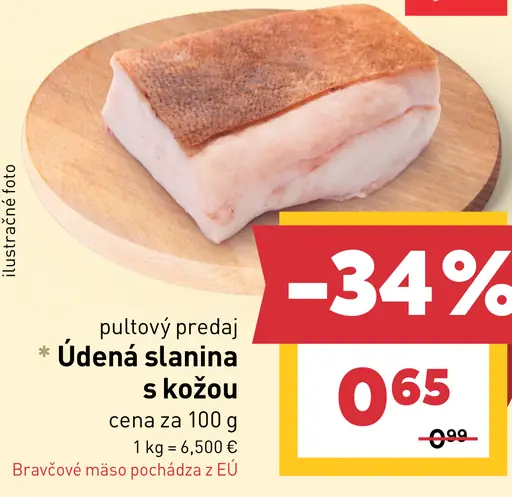 Údená slanina s kožou