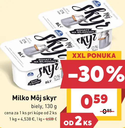 Milko Môj skyr biely