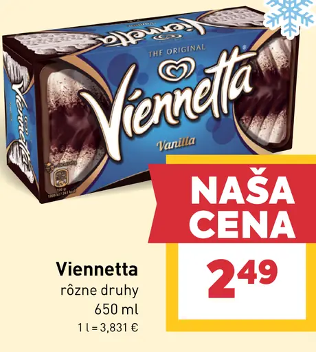 Viennetta, rôzne druhy