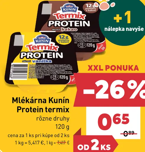 Mlieč... Kunín Termix Protein, rôzne druhy