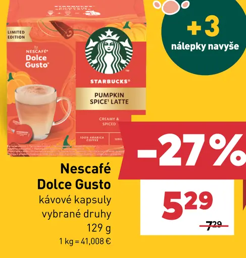 Nescafé Dolce Gusto kávové kapsuly vybrané druhy