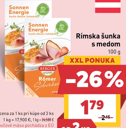 Rímska šunka s medom