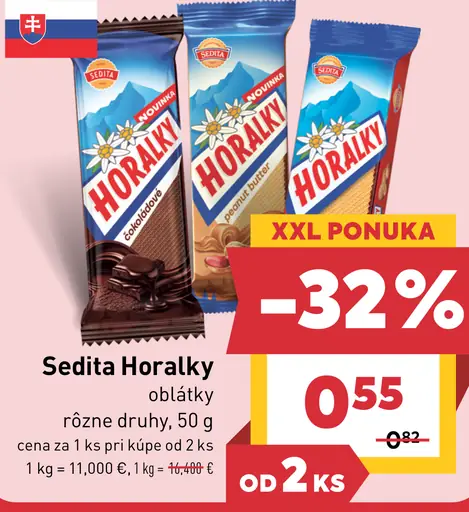 Sedita Horalky oblátky rôzne druhy