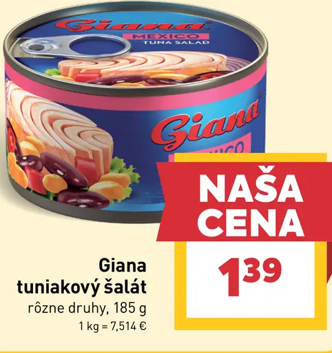 Giana tuniakový šalát