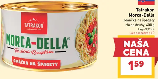 Tatrakon Morca-Della Omáčka na špagety