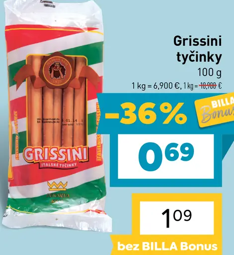 Grissini tyčinky