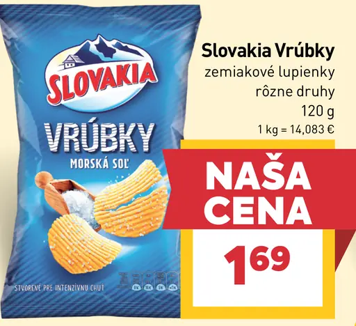 Slovakia Kotlíkové zemiakové lupienky morská soľ