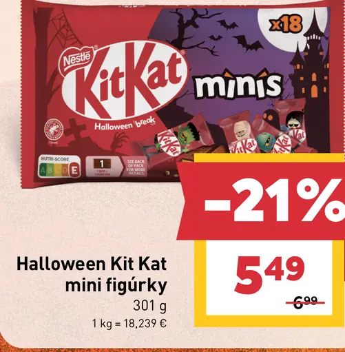 Halloween Kit Kat mini figúrky