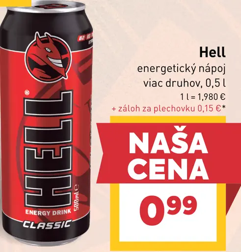 Hell energetický nápoj plechovka