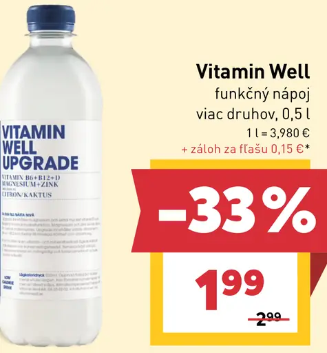 Vitamin Well funkčný nápoj