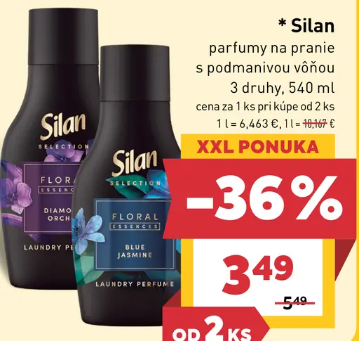 Silan parfum na pranie, viac druhov