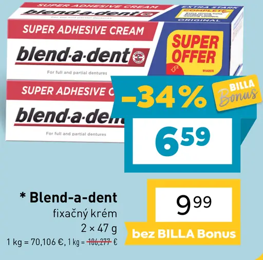Blend a dent fixačný krém