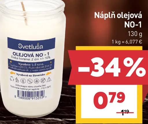 Svetluša olejová NO-1