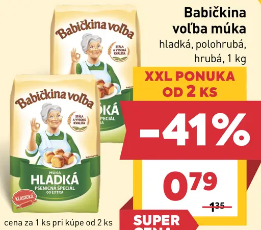 Babičkina voľba hladká múka