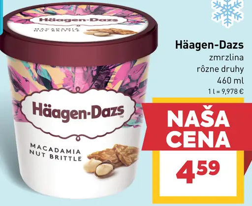 Häagen-Dazs zmrzlina rôzne druhy