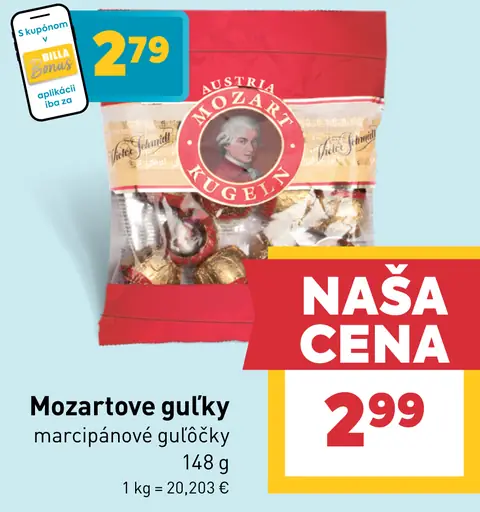 Mozartove guľky marcipánové guľôčky