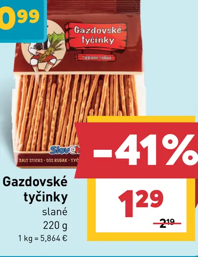 Gazdovské tyčinky slané