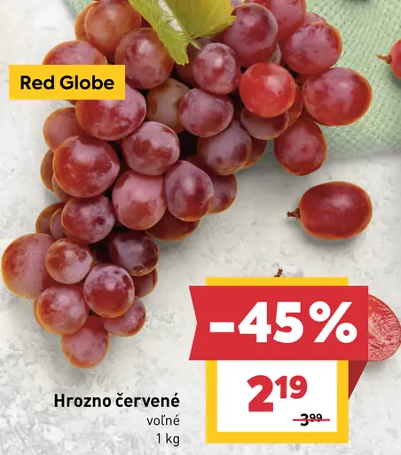 Hrozno červené Red Globe