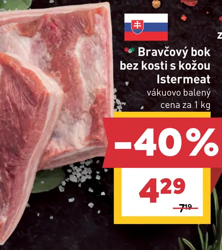 Istermeat bravčový bok bez kosti s kožou