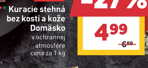 Domäsko kuracie stehná bez kosti a kože