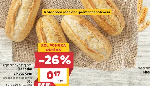 Bageta s kváskom