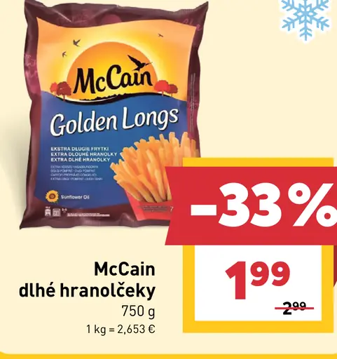 McCain dlhé hranolčeky