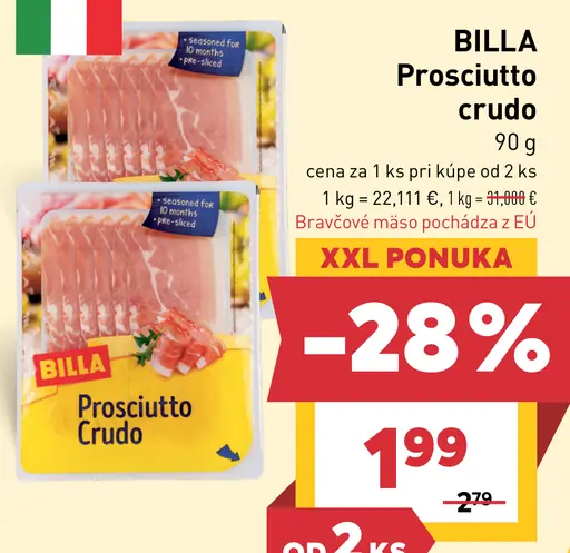 BILLA Prosciutto crudo